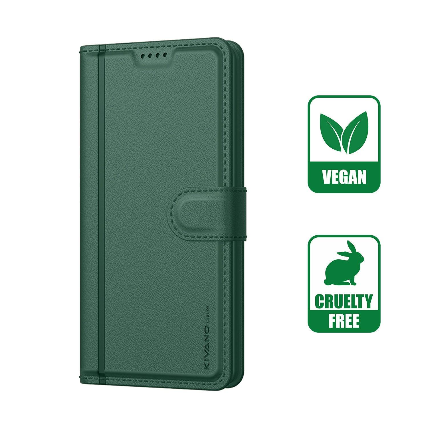 Leather Wallet Case for Oppo A59 5G ?Stylish Flip Folio Cover with Card Holder, Stand, and RFID Protection -KIVANO LUXE - Aibex